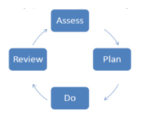 Figure 1 – The Assess, Plan, Do, Review cycle